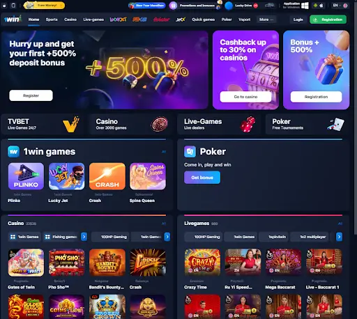 1win online casino Indonesia